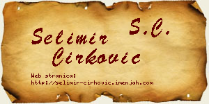 Selimir Ćirković vizit kartica